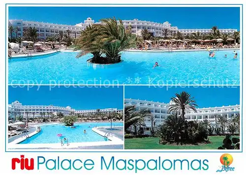 AK / Ansichtskarte Playa del Ingles Gran Canaria Hotel Riu Palace Maspalomas Swimming Pool Kat. San Bartolome de Tirajana