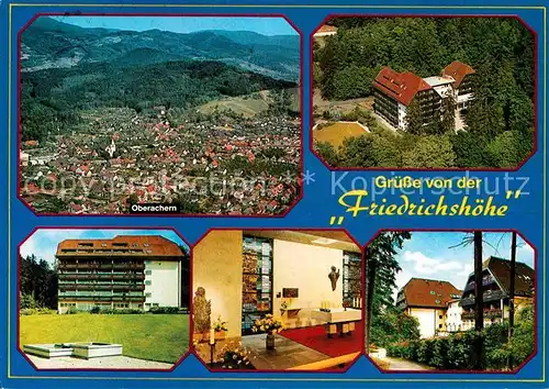 AK / Ansichtskarte Oberachern Sanatorium Erholungsheim Friedrichshoehe Panorama Schwarzwald Kat. Achern