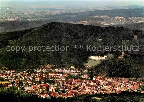 AK / Ansichtskarte Waldkirch Breisgau mit Kastelburg Schwarzwald Fliegeraufnahme Kat. Waldkirch