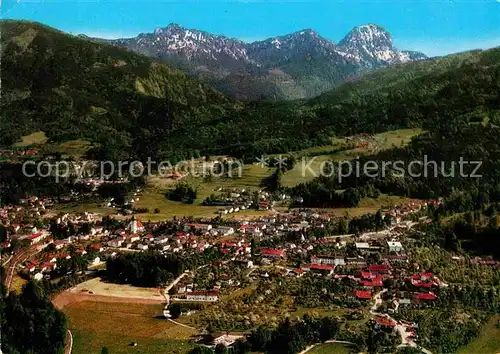 AK / Ansichtskarte Bad Feilnbach mit Blick zum Wendelstein Bayerische Alpen Fliegeraufnahme Kat. Bad Feilnbach