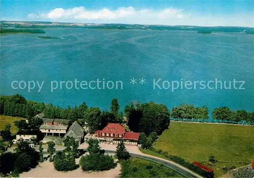 AK / Ansichtskarte Dersau Hotel Pension Zur Muehle Grosser Ploener See Naturpark Holsteinische Schweiz Fliegeraufnahme Kat. Dersau