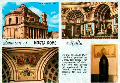 AK / Ansichtskarte Malta Mosta Dome Kat. Malta