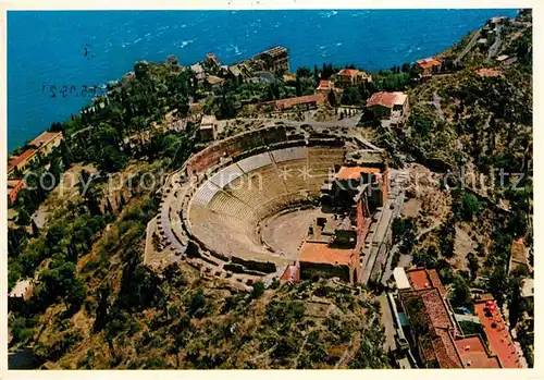 AK / Ansichtskarte Taormina Sizilien Teatro Greco dall aereo Kat. 
