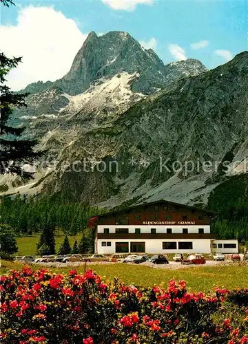 AK / Ansichtskarte Pertisau Achensee Alpengasthof Gramai gegen Lamsenspitze Karwendelgebirge Kat. Eben am Achensee