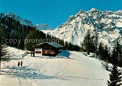 AK / Ansichtskarte Sexten Sesto Suedtirol Rifugio Croda Rossa Rotwandwiesenhuette Dolomiten Winterpanorama Kat. Bozen