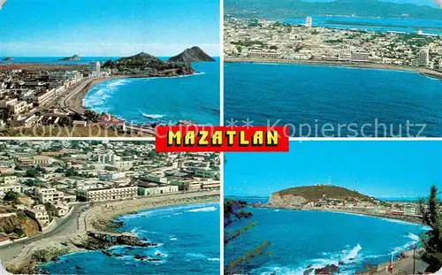 AK / Ansichtskarte Mazatlan Fliegeraufnahmen mit Strand Kat. Mazatlan