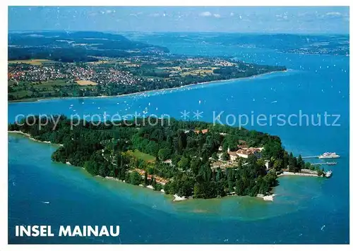 AK / Ansichtskarte Insel Mainau Fliegeraufnahme Blumeninsel Kat. Konstanz Bodensee