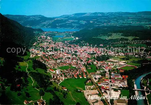 AK / Ansichtskarte Immenstadt Allgaeu Fliegeraufnahme mit Alpsee Kat. Immenstadt i.Allgaeu