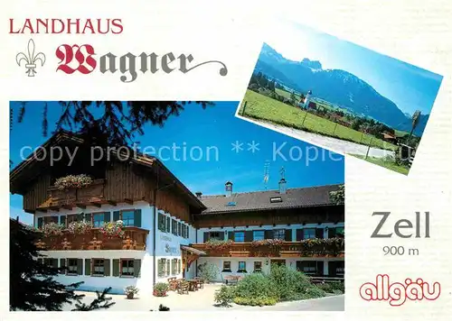 AK / Ansichtskarte Zell Allgaeu Landhaus Wagner Kat. Eisenberg