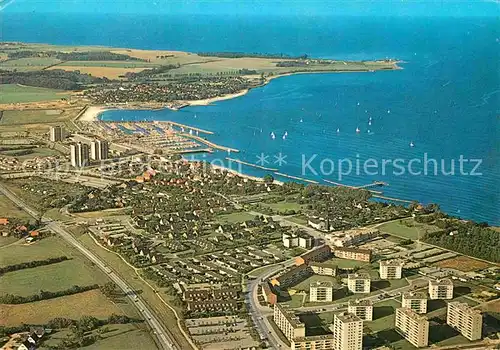 AK / Ansichtskarte Schilksee Fliegeraufnahme mit Hafen Kat. Kiel