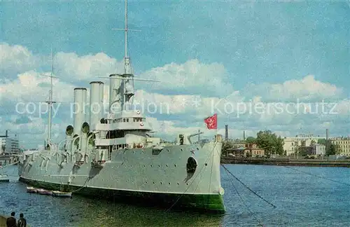 AK / Ansichtskarte St Petersburg Leningrad Kriegsschiff Aurora 