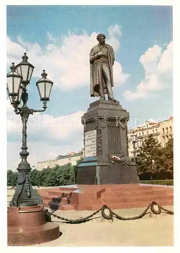 AK / Ansichtskarte Moscow Moskva Monument to A. S. Pushkin  Kat. Moscow