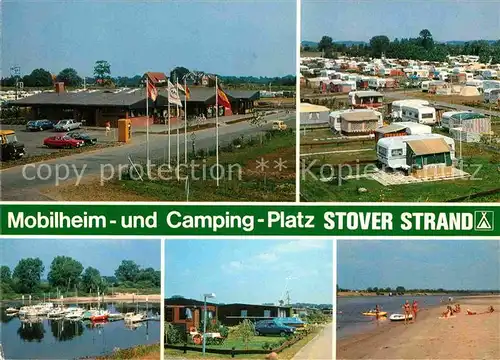 AK / Ansichtskarte Drage Elbe Mobilheim Campingplatz Stover Strand  Kat. Drage