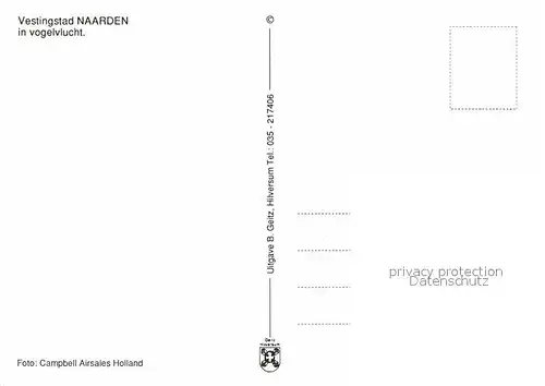 AK / Ansichtskarte Naarden Vogelvlucht Fliegeraufnahme Kat. Niederlande