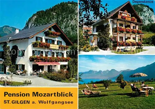 AK / Ansichtskarte St Gilgen Wolfgangsee Pension Mozartblick Dependance 