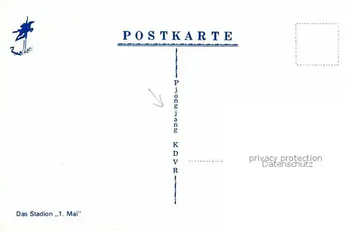 AK / Ansichtskarte Pjoengjang Stadion 1. Mai
