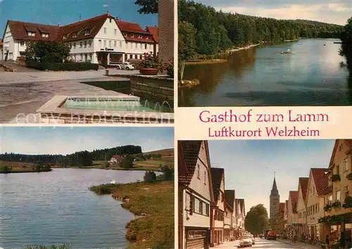 AK / Ansichtskarte Welzheim Gasthof zum Lamm Ebnisee Ortsstrasse Kat. Welzheim