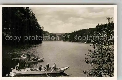 AK / Ansichtskarte Ebnisee Bootspartie im Welzheimer Wald