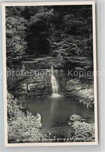 AK / Ansichtskarte Welzheim Klingenmuehle Wasserfall Kat. Welzheim