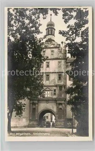 AK / Ansichtskarte Mergentheim Bad Schlosseingang Kat. Bad Mergentheim