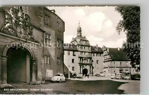 AK / Ansichtskarte Mergentheim Bad aeusserer Schlosshof Kat. Bad Mergentheim
