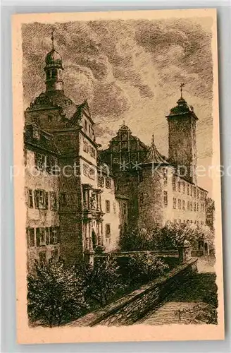 AK / Ansichtskarte Mergentheim Bad Deutsch Ordens Schloss Kat. Bad Mergentheim