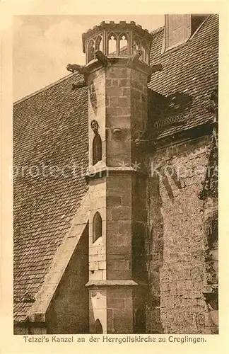 AK / Ansichtskarte Creglingen Tetzel s Kanzel Herrgottskirche Kat. Creglingen