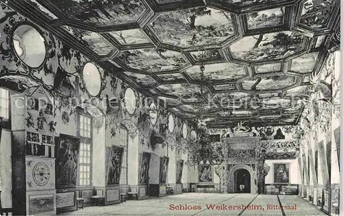 AK / Ansichtskarte Weikersheim Rittersaal Schloss Kat. Weikersheim