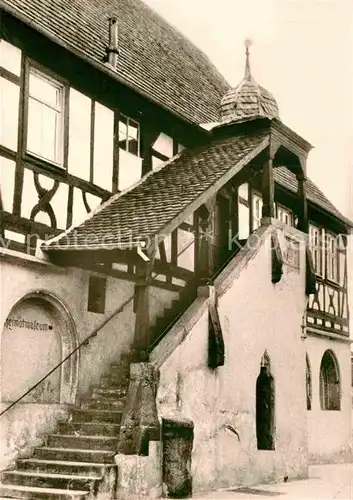 AK / Ansichtskarte Schifferstadt Altes Rathaus mit Treppe Kat. Schifferstadt