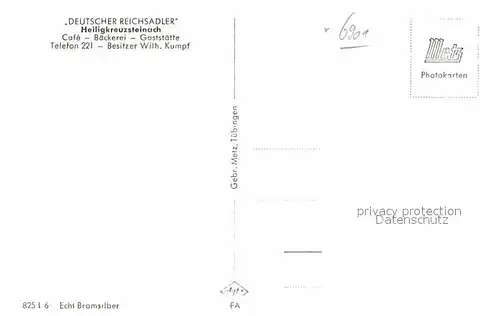 AK / Ansichtskarte Heiligkreuzsteinach Panorama Teilansichten Kat. Heiligkreuzsteinach