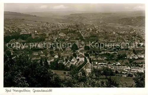 AK / Ansichtskarte Mergentheim Bad Panorama Kat. Bad Mergentheim