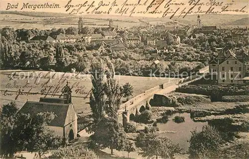 AK / Ansichtskarte Mergentheim Bad Wolfgangskapelle Bruecke Kat. Bad Mergentheim