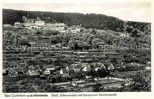 AK / Ansichtskarte Duerkheim Bad Staedtisches Schwimmbad Sanatorium Sonnenwende Kat. Bad Duerkheim