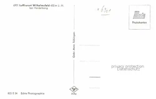 AK / Ansichtskarte Wilhelmsfeld Panorama Kat. Wilhelmsfeld