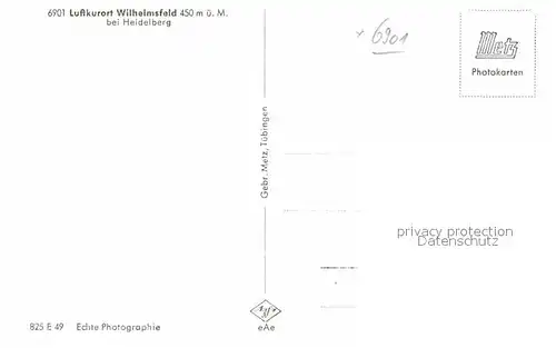 AK / Ansichtskarte Wilhelmsfeld Panorama Kat. Wilhelmsfeld