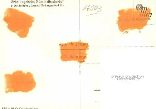 AK / Ansichtskarte Neckargemuend Kuemmelbacherhof Kat. Neckargemuend