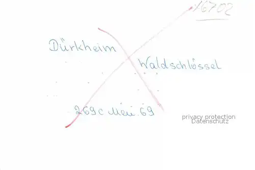 AK / Ansichtskarte Duerkheim Bad Waldschloessel Kat. Bad Duerkheim