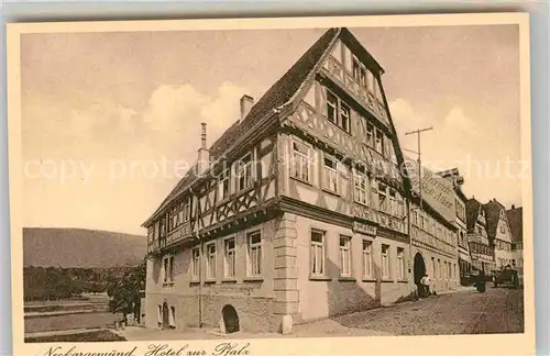 AK / Ansichtskarte Neckargemuend Hotel zur Pfalz Kat. Neckargemuend