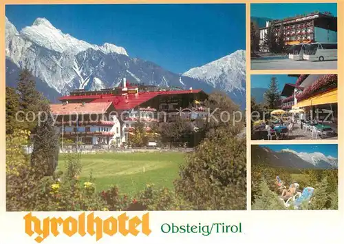 AK / Ansichtskarte Obsteig Tirol Tyrolhotel Restaurant Terrasse Alpen Kat. Obsteig