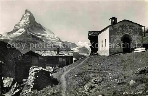 AK / Ansichtskarte Findelen VS et le Cervin Matterhorn Walliser Alpen Kat. Findeln Findelen