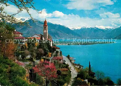 AK / Ansichtskarte Ronco sopra Ascona Panorama Lago Maggiore Alpen