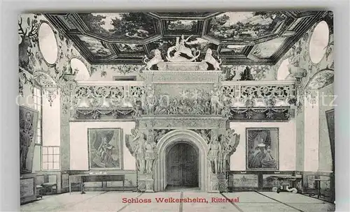 AK / Ansichtskarte Weikersheim Schloss Rittersaal  Kat. Weikersheim