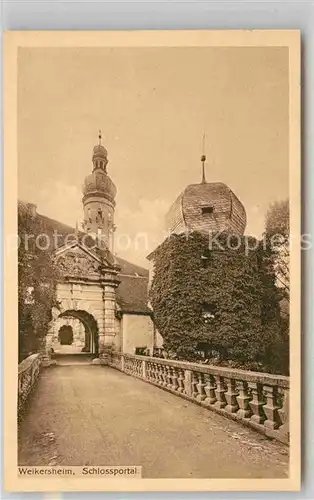 AK / Ansichtskarte Weikersheim Schlossportal Kat. Weikersheim