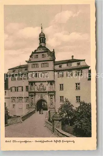 AK / Ansichtskarte Bad Mergentheim Schlosseingang Kat. Bad Mergentheim