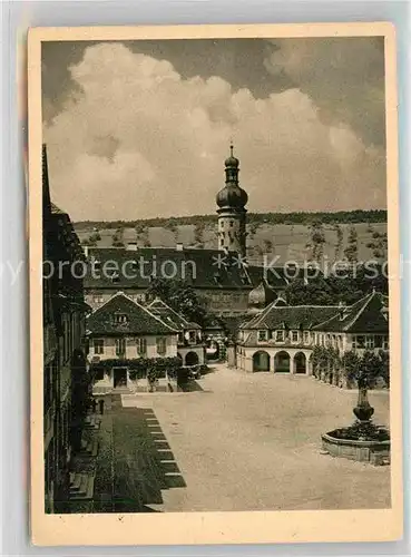 AK / Ansichtskarte Weikersheim Marktplatz Schloss Kat. Weikersheim