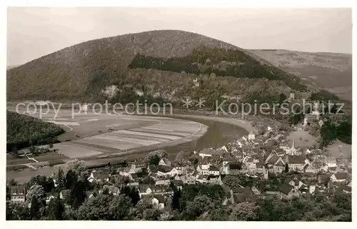 AK / Ansichtskarte Neckarsteinach Neckarpartie mit Vorderburg Mittelburg Hinterburg Burg Schwalbennest Kat. Neckarsteinach