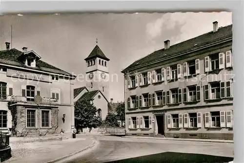 AK / Ansichtskarte Gruenstadt Kirche Weinhaus Becker Amtsgericht Kat. Gruenstadt