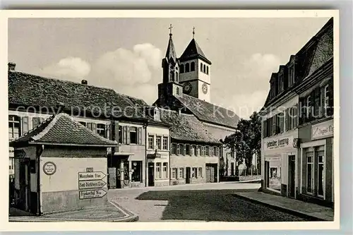 AK / Ansichtskarte Gruenstadt Vorstadt katholische Kirche Kat. Gruenstadt