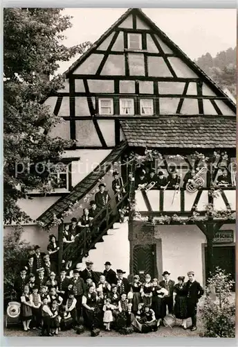 AK / Ansichtskarte Schoenau Odenwald Odenwaelder Trachtengruppe Steinachtal Kat. Schoenau