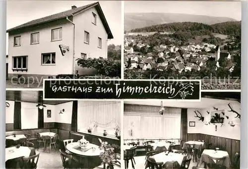 AK / Ansichtskarte Mueckenloch Gasthaus Pension Zum Himmelreich Speisesaal Panorama Kat. Neckargemuend